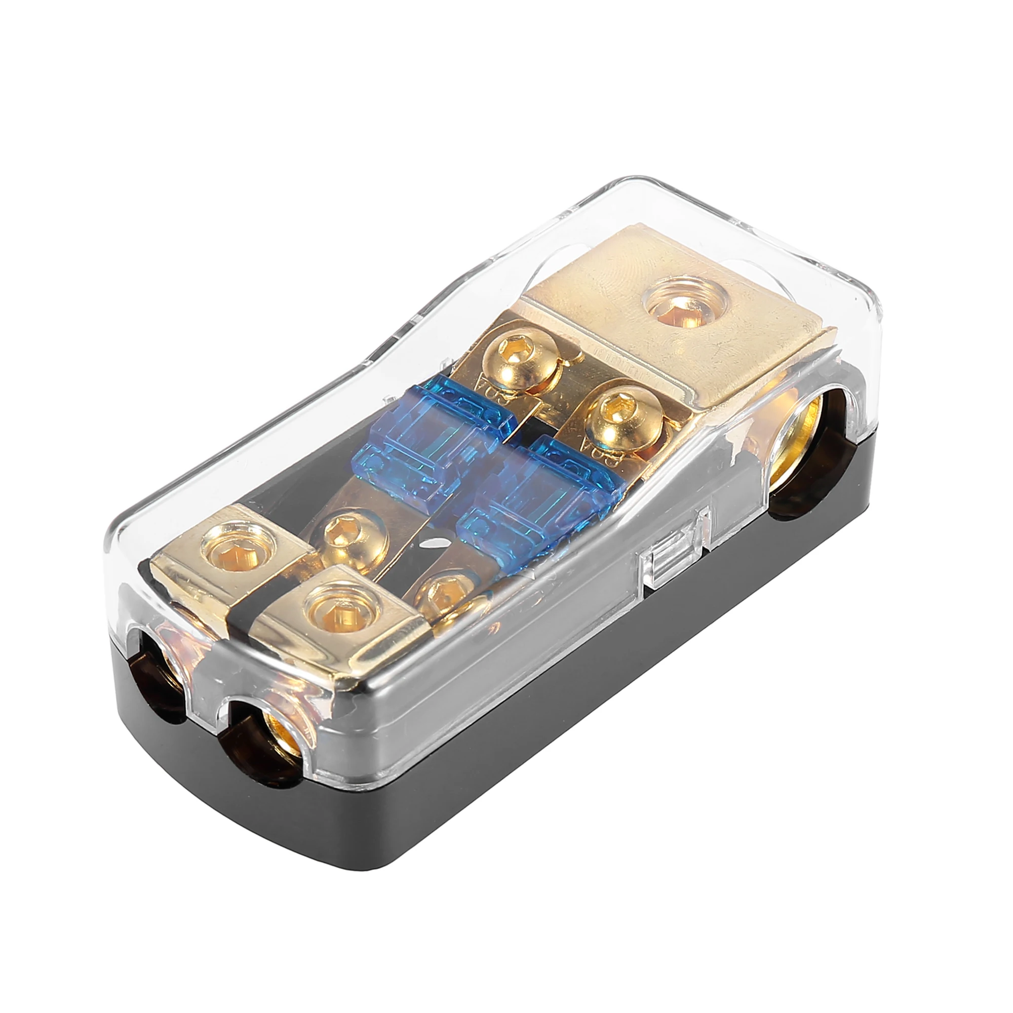 

X Autohaux Car 2 Way Fuse Holder Auto Fuse Distribution Block 60 Amp Fusible Support