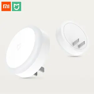Умный светодиодный ночник Xiaomi Mi Mijia, Ночной светильник с сенсорным режимом для дома, коридора, спальни, прохода, 220 В переменного тока, подключается к розетке