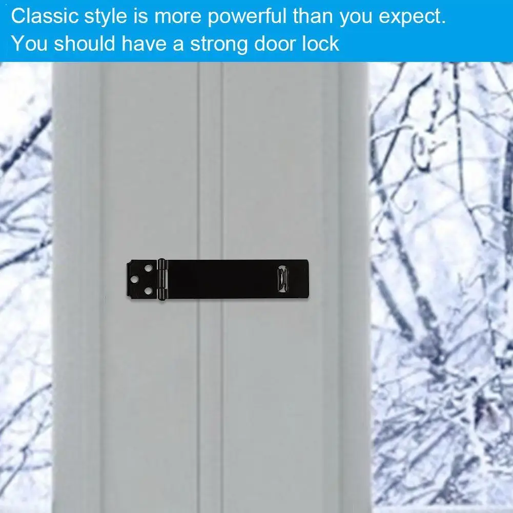 Черный металлический замок безопасности двери с застежкой длиной 33 мм W8F5 |