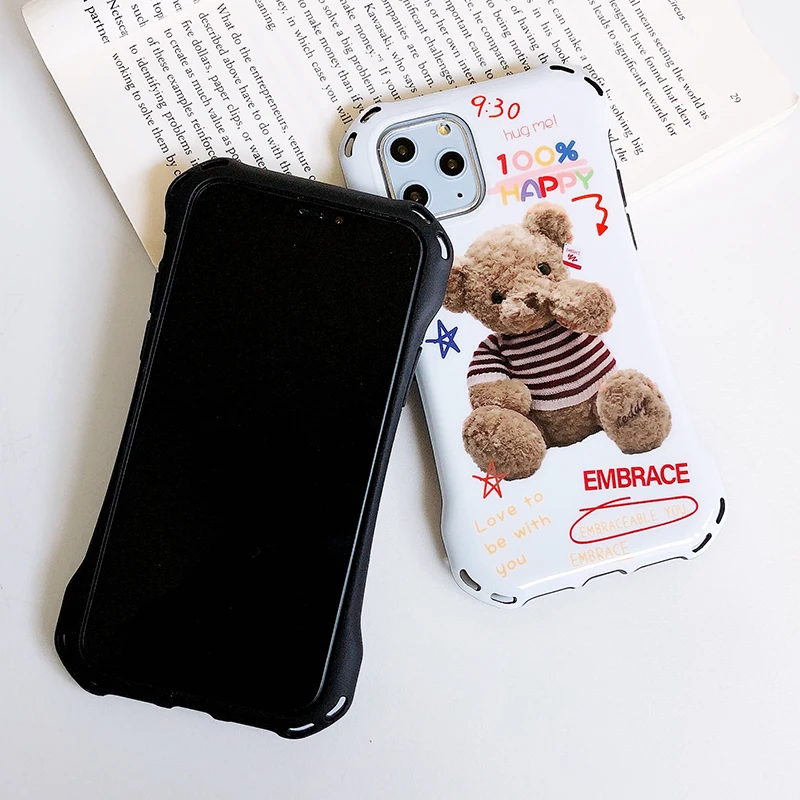 GlamPhone чехол Кукла Медведь для телефона iPhone11Pro/Max X XS Max XR Мягкий силиконовый iPhone11 7 8 6