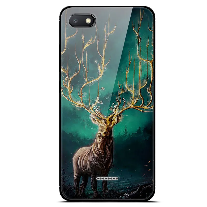 21 For Xiaomi Redmi 6A Case Cover Luxury Tempered Glass Case Phone Cover For Xiomi Redmi 6A 6 A A6 Phone Back Fundas Redmi 6A Case - Цвет: 21