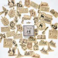 46pcsbox vintage animal plants stickers scrapbooking diary journal decorative stickers school stationery collage material