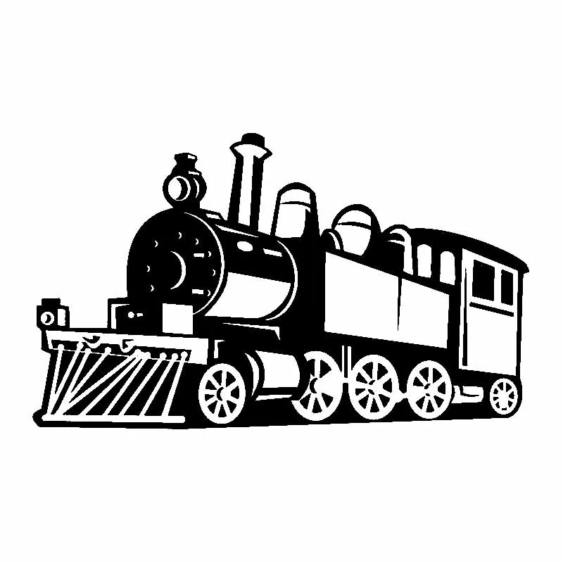 Оригинальные изысканные наклейки паровой поезд модные на окна автомобиля