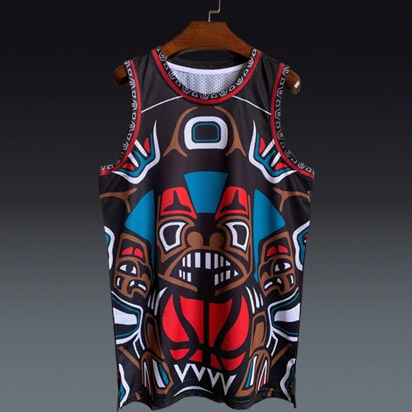 Жилет без рукавов в стиле хип хоп тотем баскетбольная майка сетчатая рубашка из