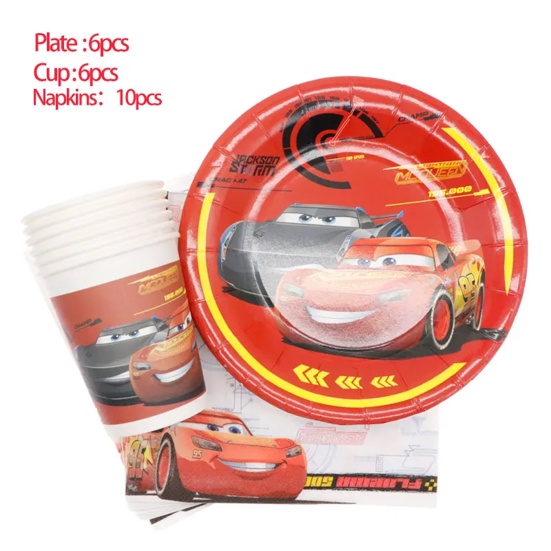 Disney тачки Молния Маккуин детские товары для дня рождения набор украшений