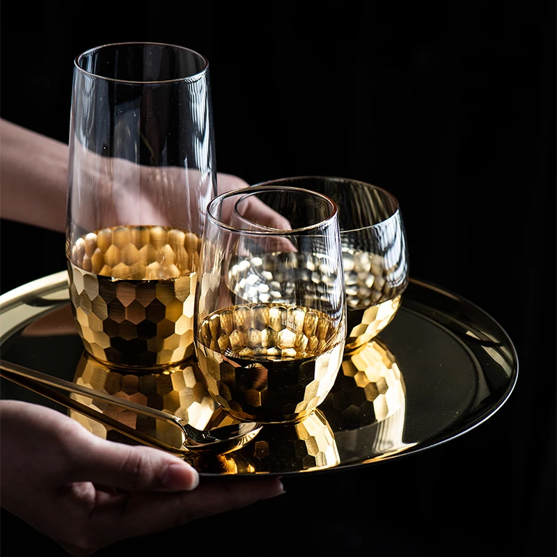 

Charms Nordic Art Wine Glass Goblet Glass Cups Whiskey Transparent Wine Glass Shot Glasses Taza Cristal Drinking Glasses BK50JB
