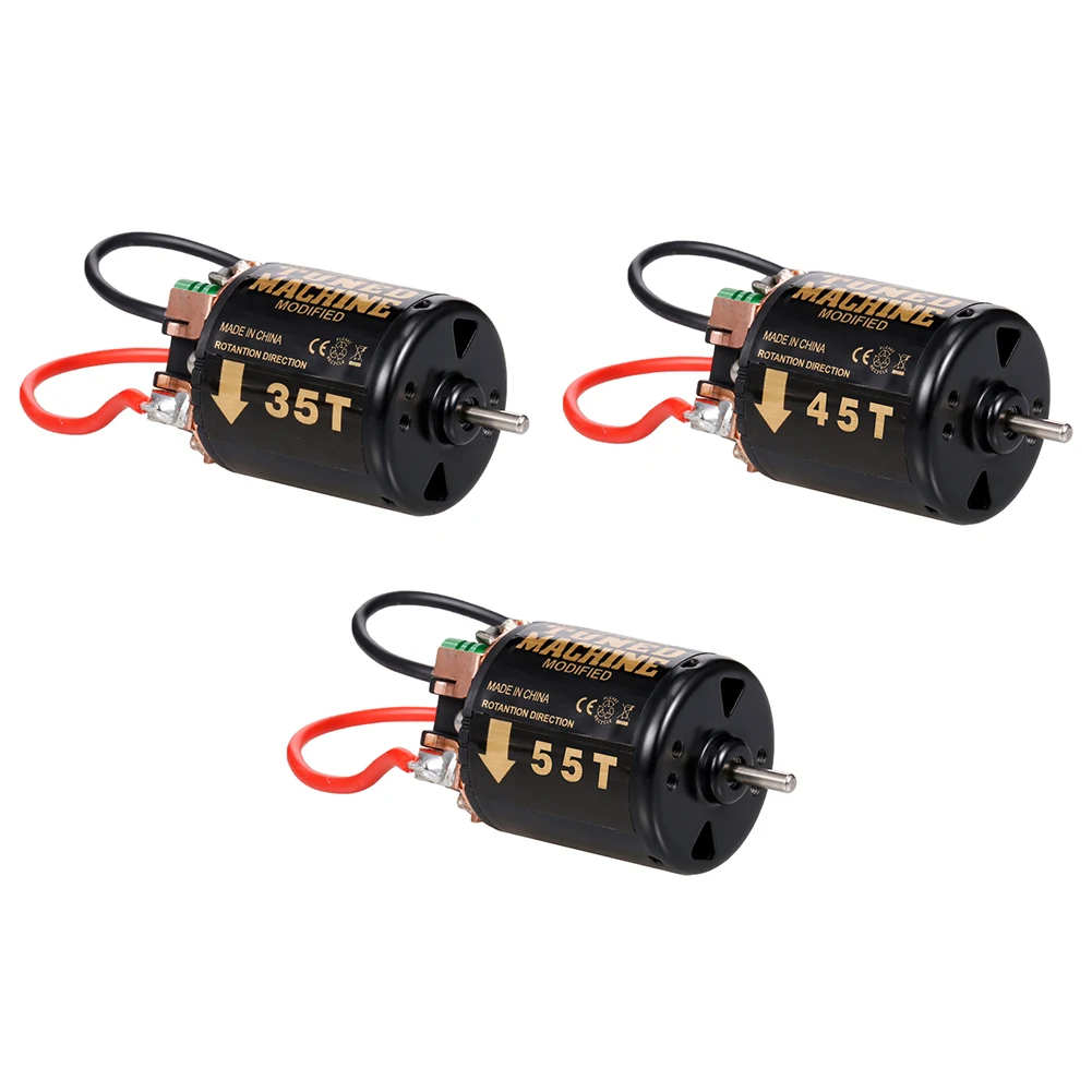 

Щеточный двигатель 540 55T 45T 35T подходит для 1/10 RC автомобильный щеточный двигатель подходит для Axial SCX10 AXI03007 90046 TRAXXAS TRX4 Crawler