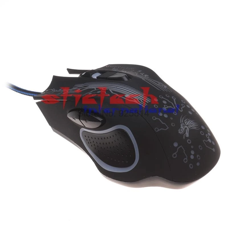 Dhl ИЛИ ems 200 шт. светодиодсветодиодный оптические 6 кнопок 6D|wired gaming mouse|gaming mousecomputer