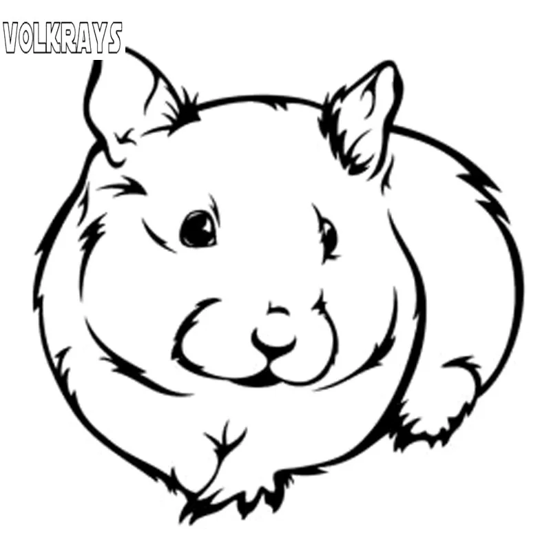 Красивая Автомобильная наклейка Volkrays аксессуары для морской свиньи хомяка
