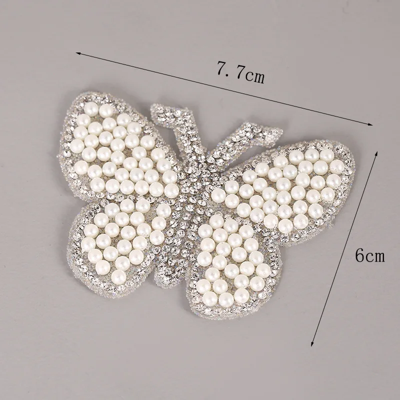 1 шт. алмазная живопись сверкающие нашивки бабочки для одежды Стразы со стразами