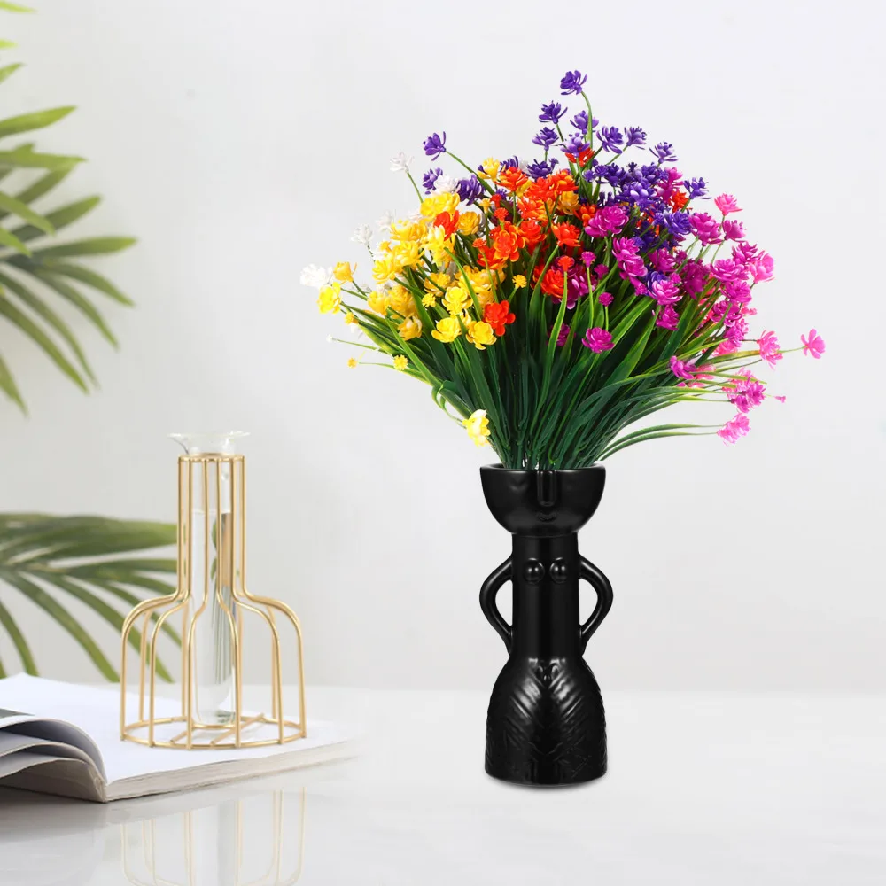 

1pc Portrait Shape Planter Delicate Flower Pot Decoration Home Desktop Vase