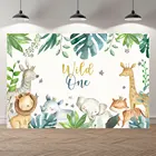 NeoBack дикая сафари Лес Животные Слон детский душ первый один год мальчик девочка День Рождения фотография фон