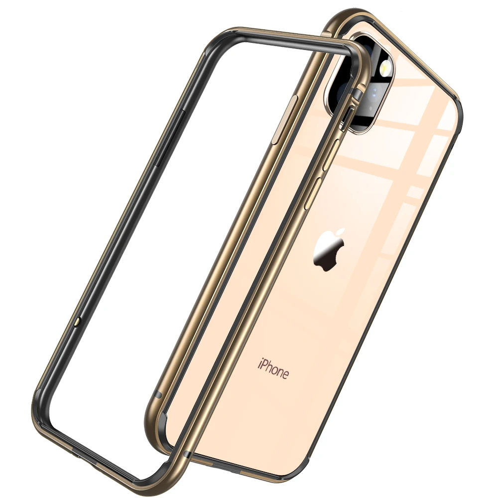 Gold ESR металлический бампер чехол для телефона для iPhone 11 Pro Max, брендовый защитный чехол с мягкой внутренней рамкой, чехол для iPhone 11 11 Pro - Цвет: Gold