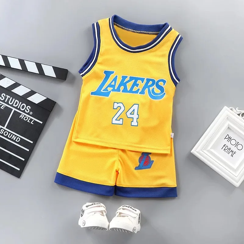 

New Children's Ball Uniform Vest Shorts Sportswear Kids Sleeveless Suit Performance Uniform Basketball Uniform