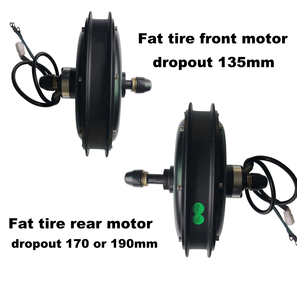 48V 1500W Электрический fat tire bike бесщеточный без зубчатой передачи передняя и задняя