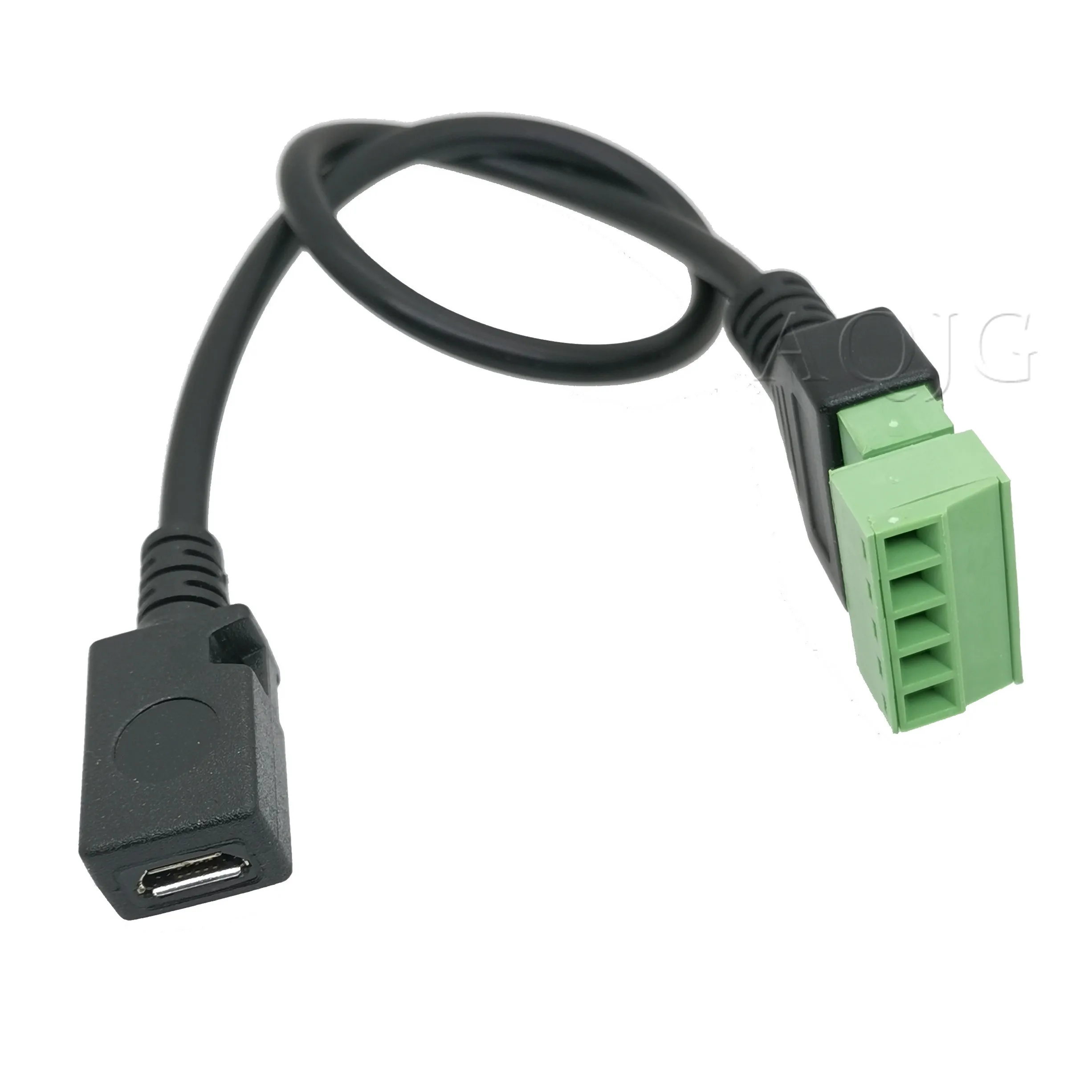 Микро USB 5 контактный 2 0 штекер на винт с защитной паяльной клеммой адаптер