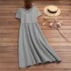 Женское платье-рубашка в полоску, с V-образным вырезом, лето 2021, короткий рукав сарафана