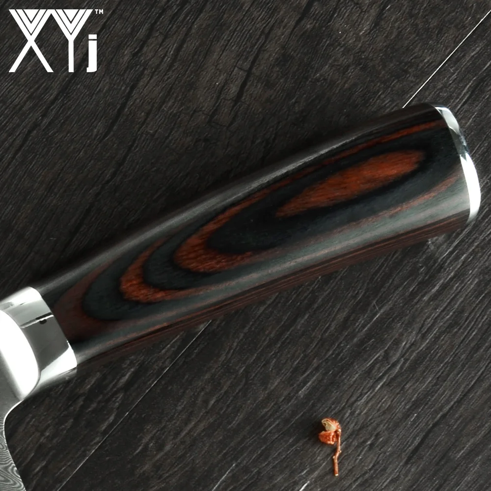 Шеф нож из нержавеющей стали 7CR17 8 дюймов кухонный резак с лазерным Дамасским