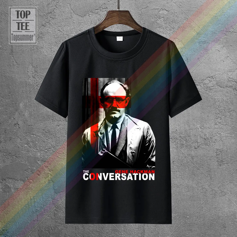 

Gene Hackman The Conversation Tee Shirt Funny Horror T-Shirt Skull Kawaii Streetwear Elegant T-Shirts Retro Gothic Tshirt