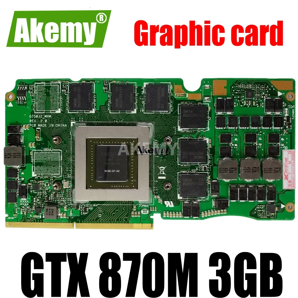 

Для For For For Asus ROG G750JZ GTX870M GTX 870M N15E-GT-A2 3GB ноутбук VGA Графическая карта, видеокарта
