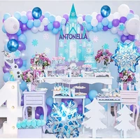 disney frozen elsa princess snow queen theme birthday party decorations kids girl party tableware diy supplies decoration