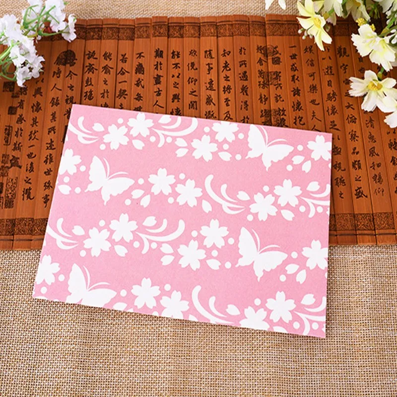 

20PCS Gift Envelope Pink cherry blossom envelope Fresh romantic DIY Stationery write letter 17.5cm*12.5cm