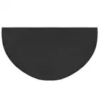 Огнестойкий ковер, полукруглый ковер для камина с огнестойким стекловолокном, защищает пол от искр, черного цвета