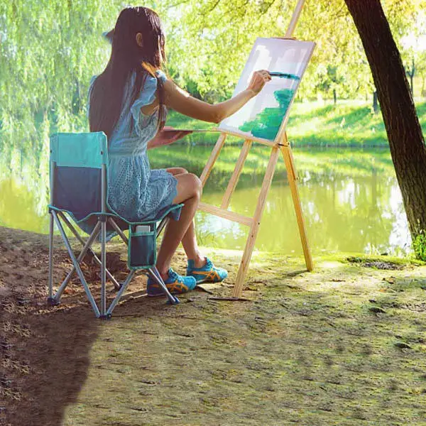 Zenph качество открытый складной стул для рыбалки барбекю алюминиевый сплав ультра