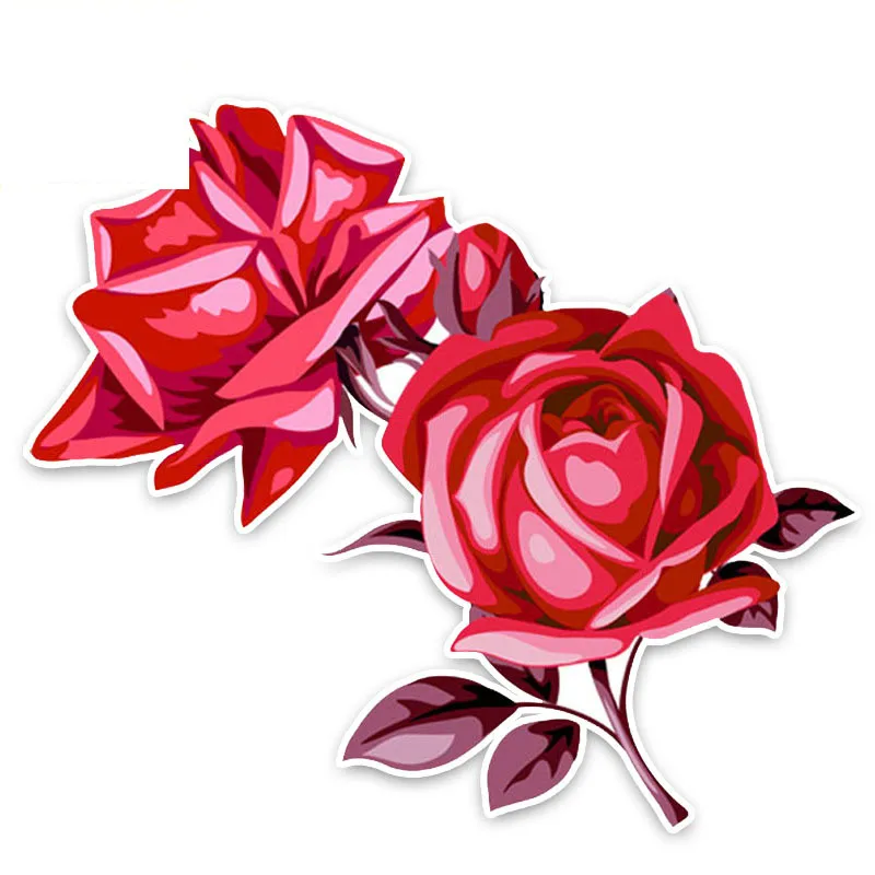 

Classic DesignPretty FlowersFunny Car Styling Car-Stickers and Decals Cover Scratches for Bumper Bodywork Windshield Kk15*13cm