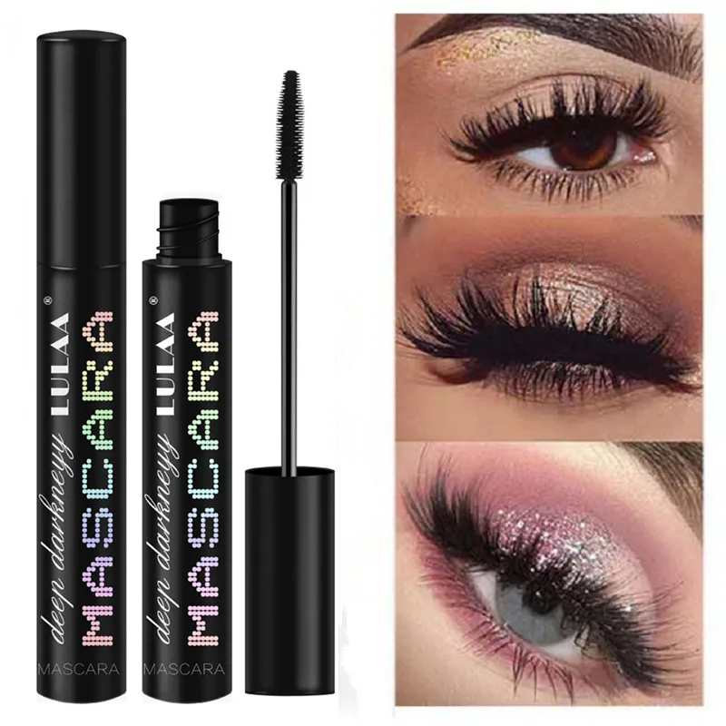 Make up 4D Тушь для ресниц из шелкового волокна Водостойкая тушь для ресниц густая и прочная 3d тушь для наращивания ресниц Черная густая Удлиняющая