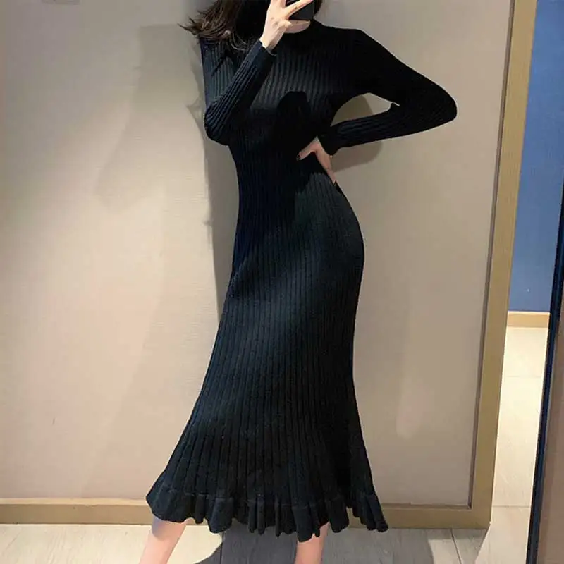 RealShe свитер с длинным рукавом женский круглый вырез длинный рукав однотонный