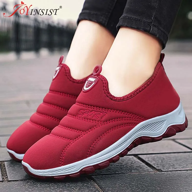 

2022 Snow Boots Women Shoes Warm Plush Fur Ankle Boots Winter Female Slip On Flat Casual Shoes Waterproof Ultralight Footwear