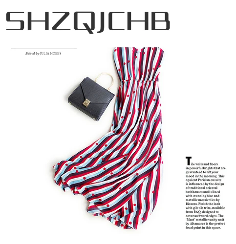 

SHZQ Summer Dress Women Clothes 2021 Boho Chiffon Sexy V Neck Polka Dot Dresses Woman Vintage Elegant Lady Party Maxi Vestidos