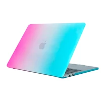 macbook 13inch waterproof pc rainbow color frosted protective hard shell protective cover for laptop use a1286 a1707 gt