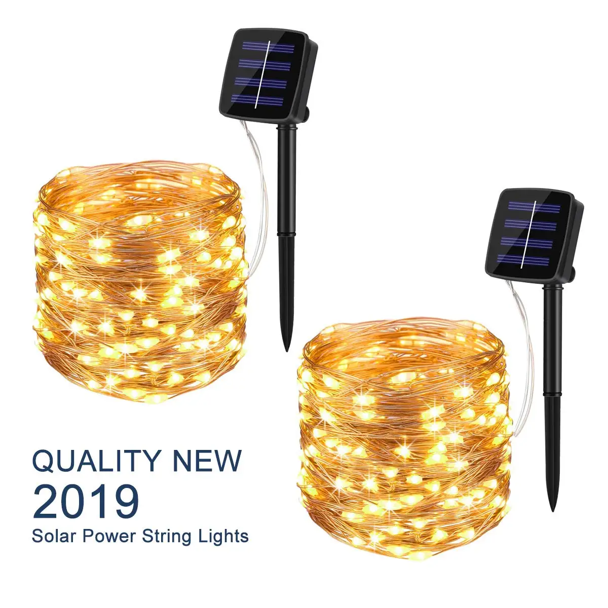 Солнечные сказочные огни водонепроницаемый 33ft медный провод Открытый сад