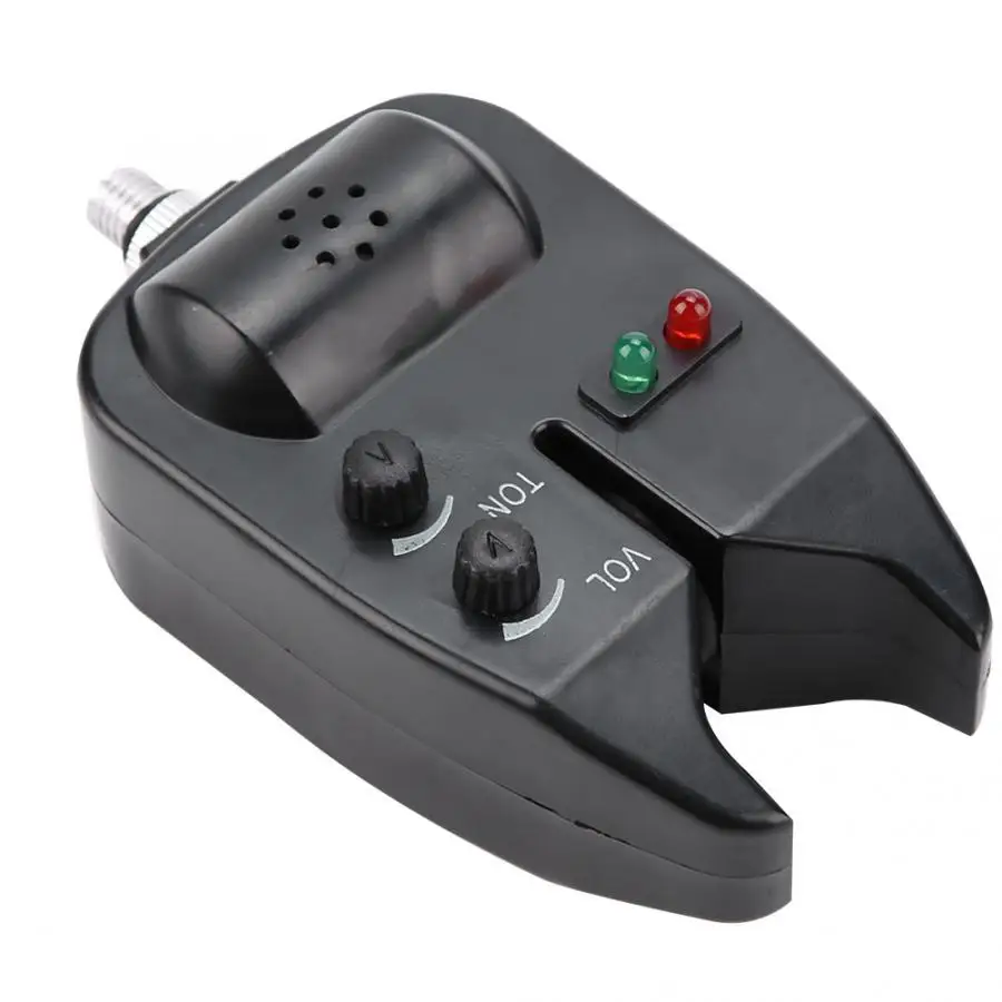 Электронный портативный звуковой сигнал тревоги для укуса рыбы + светодиодный