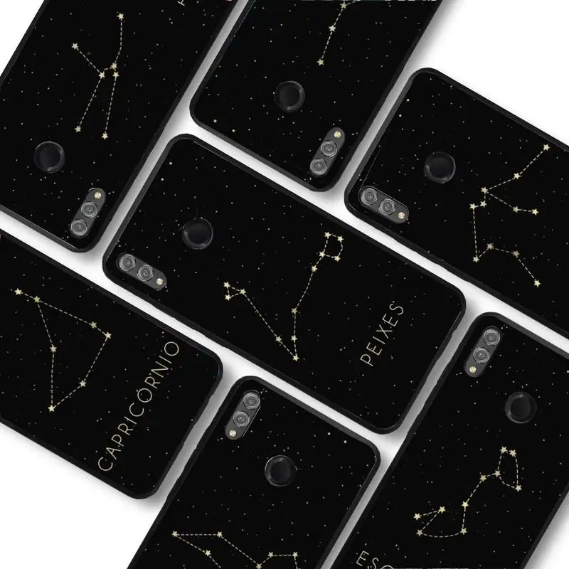 

Constellation Zodiac Signs Phone Case For Huawei honor 10Lite 10i 20 8x 10 Funda for Honor 9lite 9xpro Back Coque