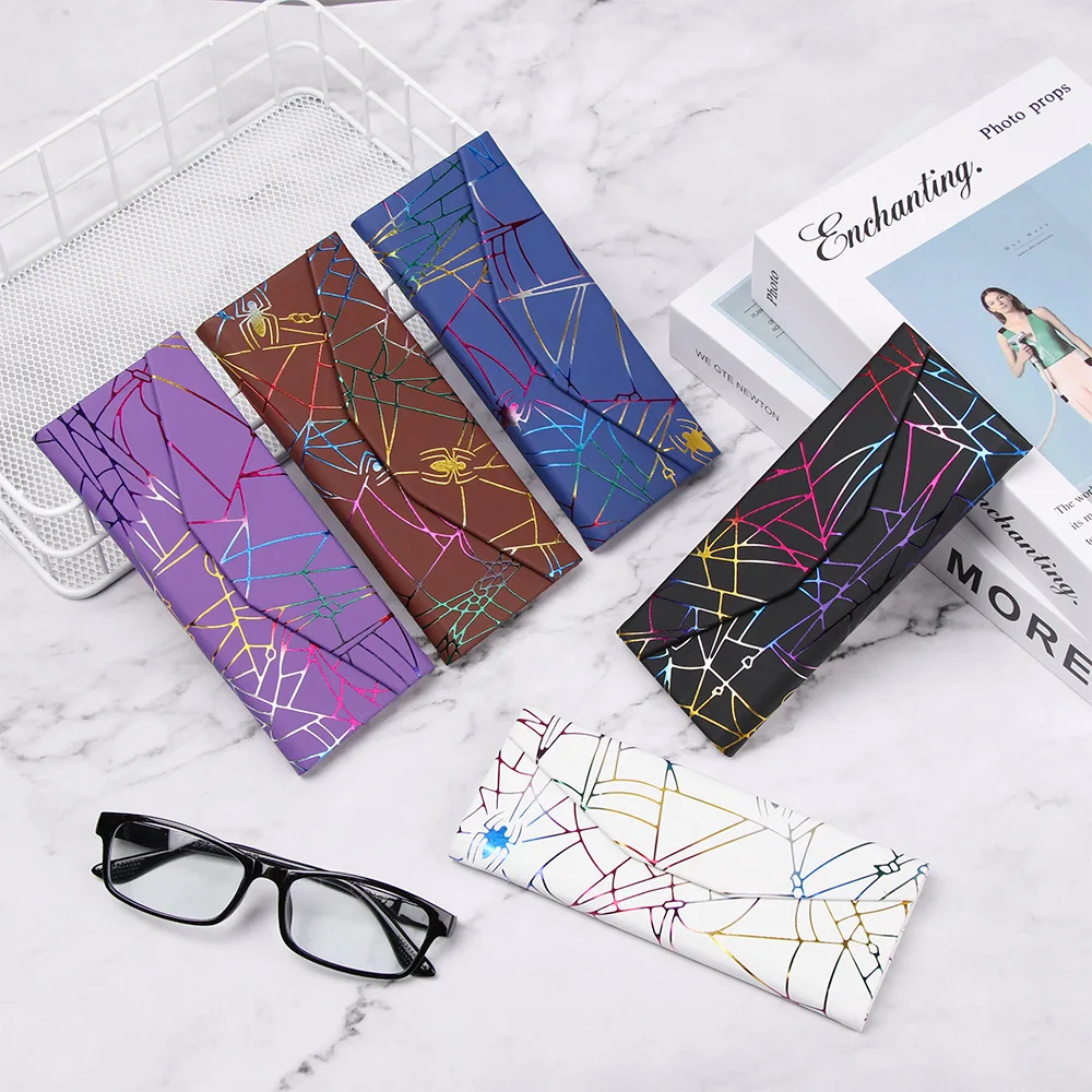 Новинка унисекс Чехол для очков близорукости складной ПУ водонепроницаемый