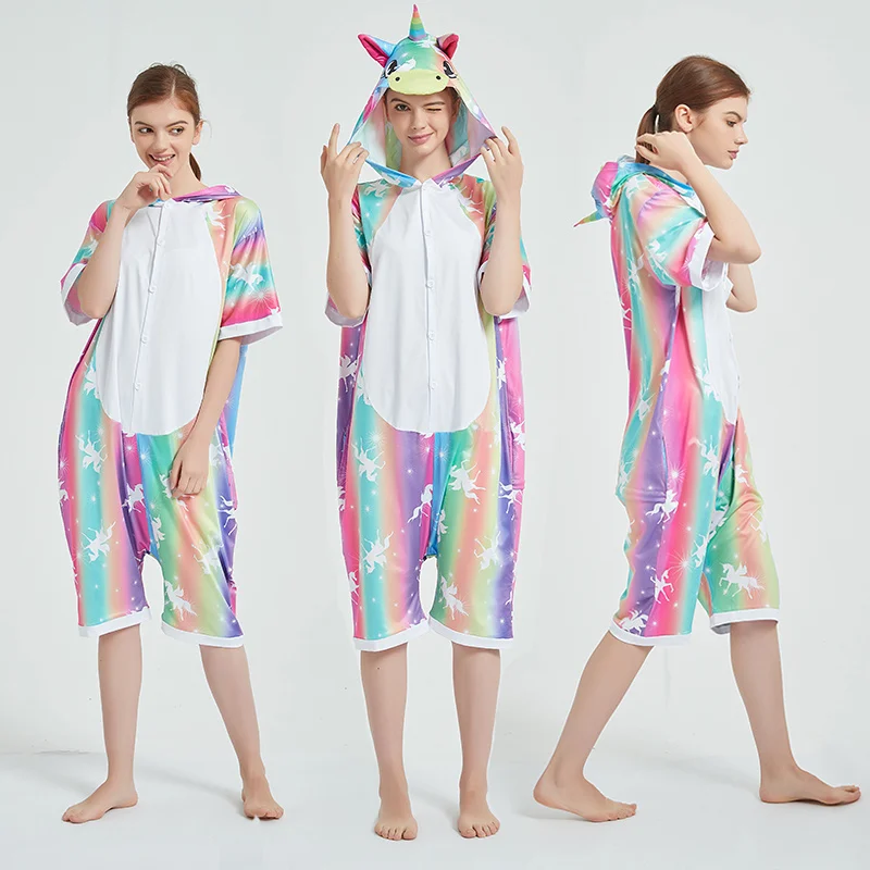 

Пижама Единорог для девочек, летняя семейная одежда, детская одежда для сна, Стич, пижама для детей, одежда для сна 120-180 см