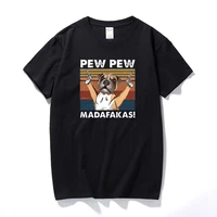 new summer fashion men t shirts pew pew madafakas vintage t shirt gift for boxer lovers top cotton t shirt for man and woman