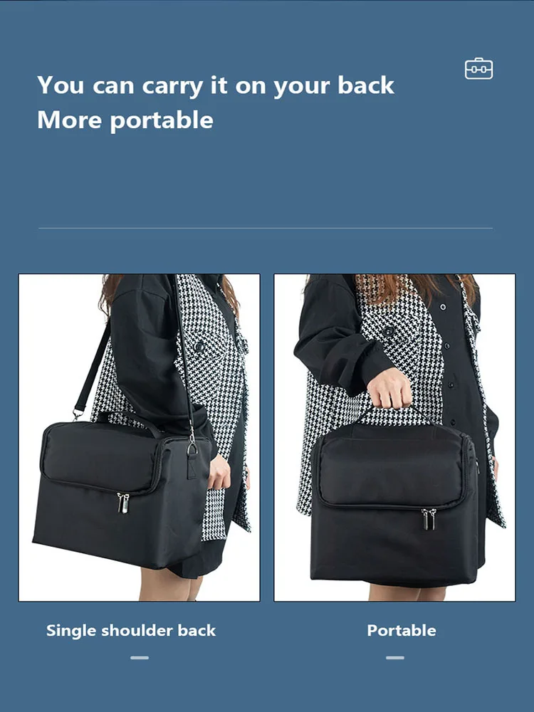 Beste Cosmetische Zakken Vrouw Handtas Waterdichte Mode Zwarte Professionele Beauty Bag Geruite Make Organizer Opslag Grote Make Up Box