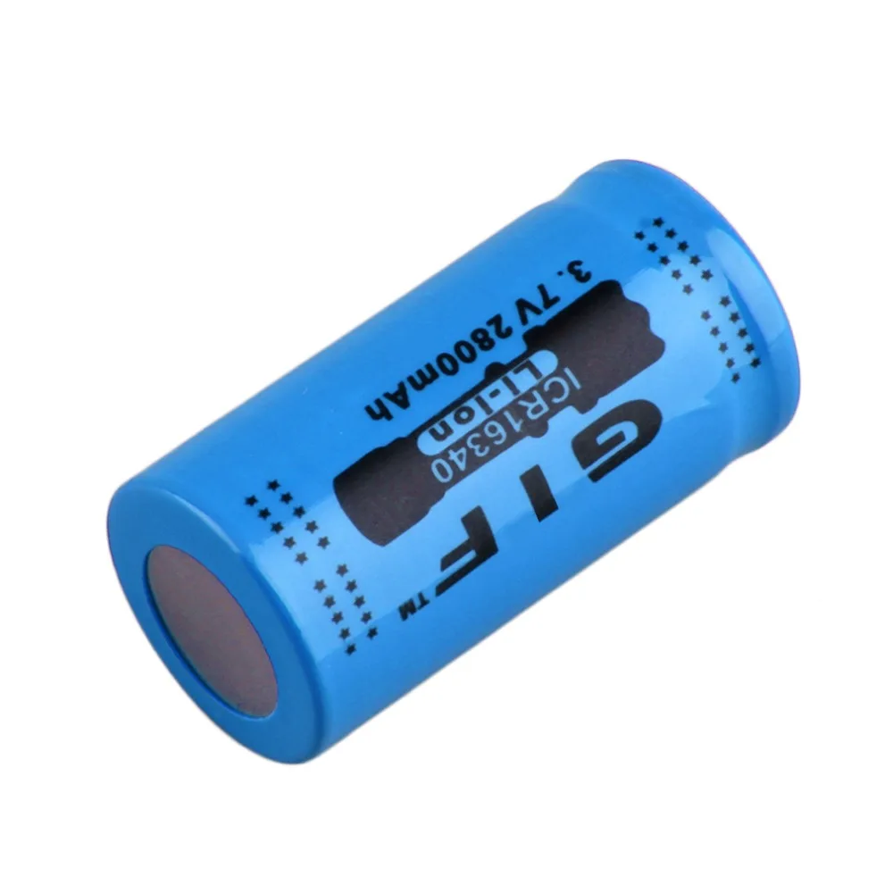 Высокая емкость 3 7 V 2800mAh 16340 батарея большой емкости перезаряжаемая литий-ионная