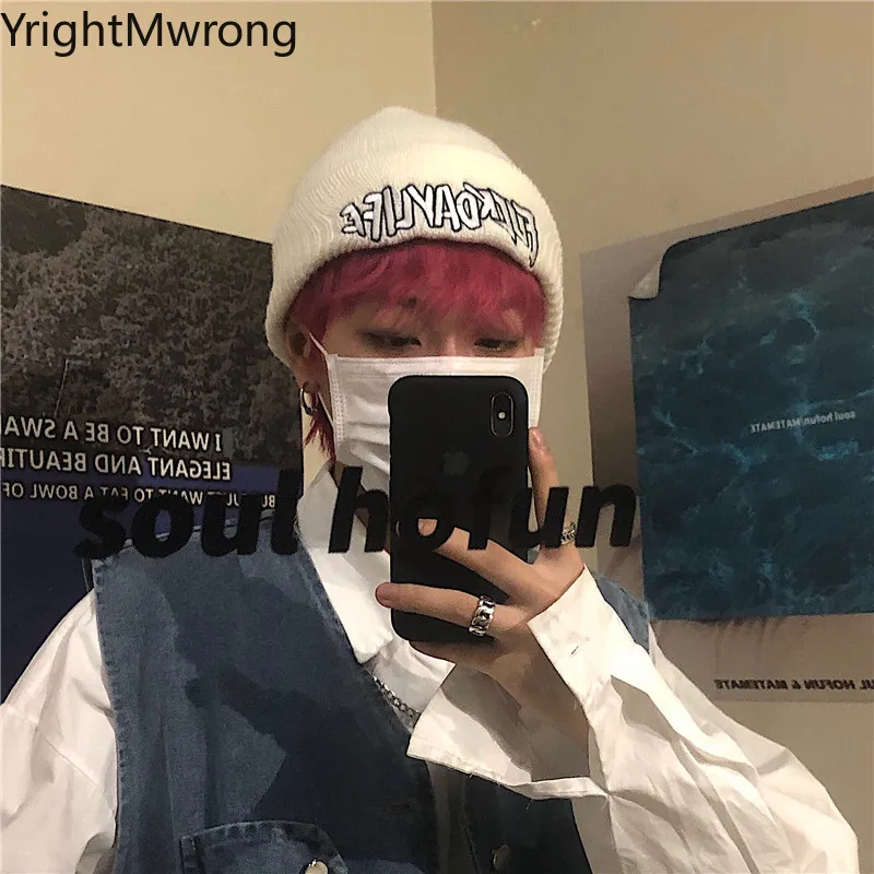 Женская Мужская модная уличная одежда с вышивкой вязаные зимне весенне осенняя