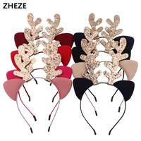 7pcslot new christmas beer headband girls women festival decoration theme hairband party diy hair accessories for kids