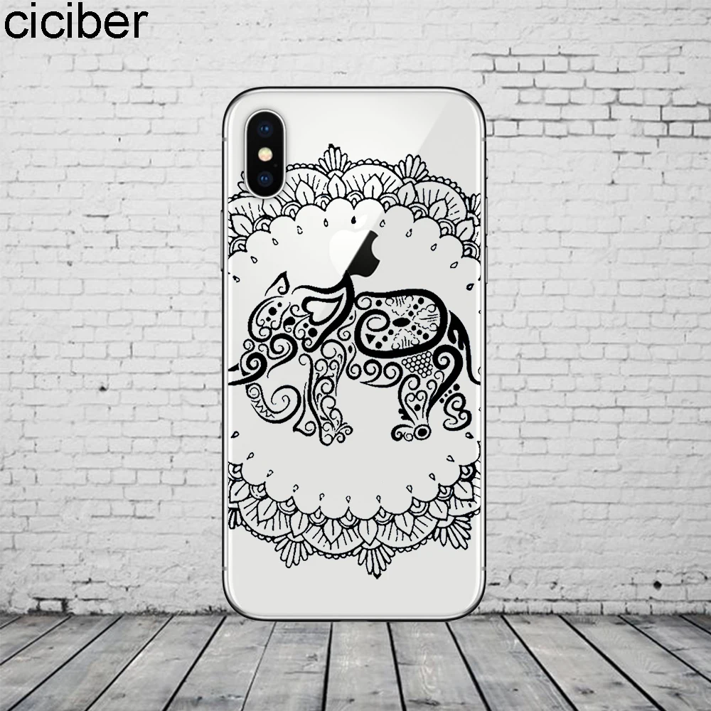Чехлы ciciber с изображением одуванчика слона для iPhone 11 Pro Max чехол XR 8 7 6 6S Plus X XS мягкий