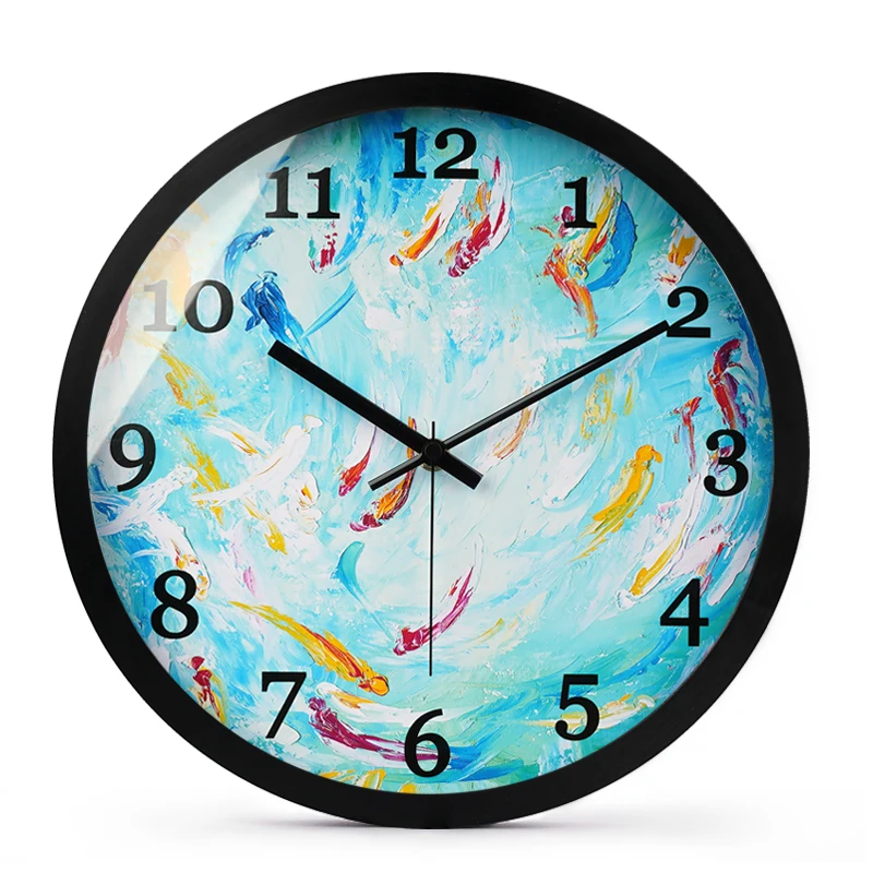 

Creative Simple Wall Clock Nordic Art Personality Metal Silent Living Room Modern Quartz Wall Clock Zegar Home Decor DB60WC