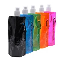 outdoor portable folding water bottle bag outdoor sport supplies sport supplies hiking camping soft flask water bag