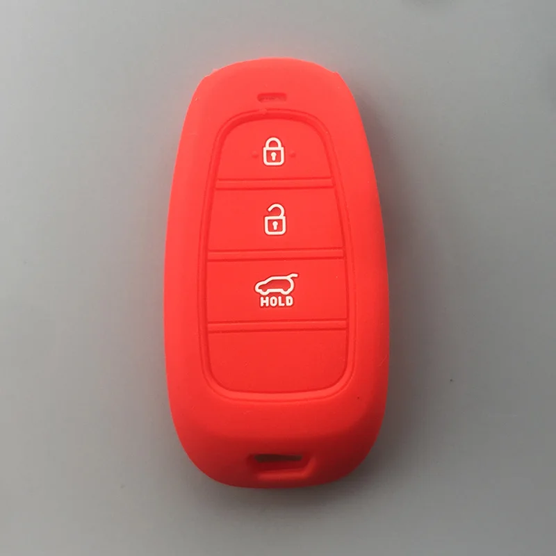 Силиконовый чехол для автомобильного ключа Hyundai Sonata Tucson 2021 2020 2019 3 кнопки