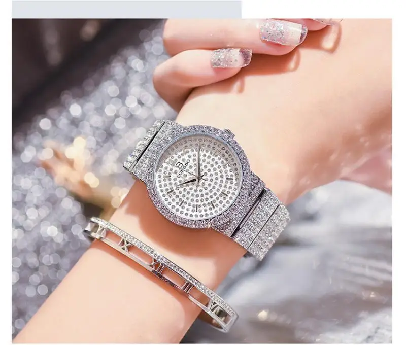 

Longbo Starry Sky Luxury Diamond Ladies Quartz Watch Reloj Mujer Fashion Temperament Crystal Women Watch Bayan Kol Saati