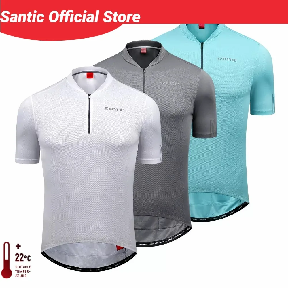

Santic Cycling Jersey Men MTB Cycling Clothing Bike Shirt Three Colors Comfortable Breathable Asian Size M-4XL